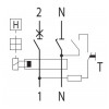Диференційний автоматичний вимикач ETI KZS-2M (10кА) B 16А/30мА тип AC зображення 3 (схема)