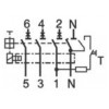 Диференційний автоматичний вимикач ETI KZS-4M (6кА) C 32А/30мА тип AC зображення 3 (схема)