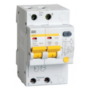 Диференційний автомат IEK АД12 2P 10А 10мА хар-ка C тип AC міні-фото