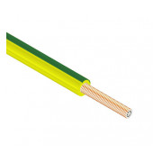 Провід Одескабель ПВ-3 нг-LS 2,5 мм² зелено-жовтий установчий мідний гнучкий (ГОСТ) міні-фото
