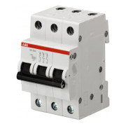 Автоматичний вимикач ABB SH203-B10 3P 10А тип B 6кА міні-фото