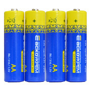 Батарейка сольова АСКО-УКРЕМ AА.R6.SP4 (упаковка shrink 4 шт.) міні-фото