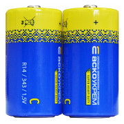 Батарейка сольова АСКО-УКРЕМ С.R14.SP2 (упаковка shrink 2 шт.) міні-фото