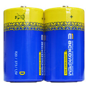 Батарейка сольова АСКО-УКРЕМ D.R20.SP2 (упаковка shrink 2 шт.) міні-фото