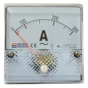 Амперметр АСКО-УКРЕМ A-80 трансформаторного включення 300/5А (AC) 80×80 мм міні-фото
