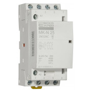 Модульний контактор АСКО-УКРЕМ MK-N 4P 25A 2NO+2NC 220V міні-фото