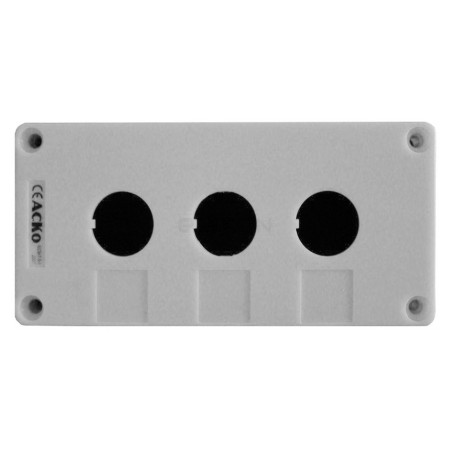 Корпус АСКО-УКРЕМ HJ9-3 кнопкового поста керування 3-місний білий  (A0140020037) фото