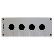 Корпус АСКО-УКРЕМ HJ9-4 кнопкового поста керування 4-місний білий  міні-фото