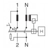 Диференційний автоматичний вимикач Eaton PFL6-32/1N/B/003 2p B 32А 30мА тип AC зображення 3 (схема)