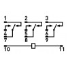 Реле проміжне E.NEXT e.control.p531 5А 12В DC на 3 групи контактів зображення 3 (схема)