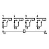 Реле проміжне E.NEXT e.control.p344 3А 24В AC на 4 групи контактів зображення 3 (схема)