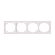 Рамка E.NEXT e.lux.10084L.4.fr.white.shrink 4-місна біла (запаяна в п/е) міні-фото