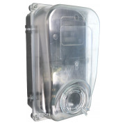 Шафа пластикова E.NEXT e.mbox.stand.plastic.n.f1.під однофазний лічильник навісна з комплектом метизів і прозорою кришкою міні-фото