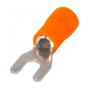 Ізольований наконечник вилковий E.NEXT e.terminal.stand.sv.2.5.orange 1.5-2.5 мм² помаранчевий (упаковка 100 шт.) міні-фото