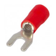 Ізольований наконечник вилковий E.NEXT e.terminal.stand.sv.3,5.4.red 2.5-4 мм² червоний (упаковка 100 шт.) міні-фото