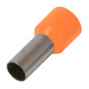 Ізольований наконечник втулковий E.NEXT e.terminal.stand.e1508.orange 1,5 мм² помаранчевий (упаковка 100 шт.) міні-фото