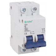 Автоматичний вимикач Erste Electric EB3 2P 16А тип C 4,5кА міні-фото