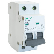 Автоматичний вимикач Erste Electric EB5-63 2P 25А тип C 6кА міні-фото