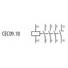 Контактор мініатюрний ETI CEC 09.10-400V AC (9A/AC3) зображення 3 (схема)