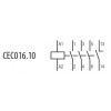 Контактор мініатюрний ETI CEC 16.10-110V AC (16A/AC3) зображення 3 (схема)
