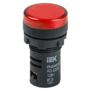 Лампа IEK AD-22DS LED-матриця d22 мм червона 36В AC/DC міні-фото