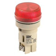 Лампа IEK ENR-22 неон d22 мм червона 240В міні-фото