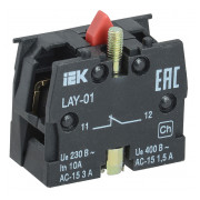 Контактний блок IEK 1р (1НЗ) для серії LAY5 міні-фото