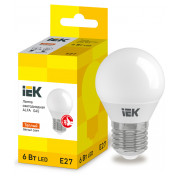 Лампа світлодіодна IEK LED ALFA G45 (куля) 6Вт 230В 3000К E27 міні-фото
