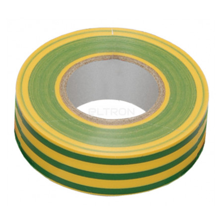 Ізострічка IEK 0,13×15 мм жовто-зелена (загального застосування) 10 метрів (UIZ-13-10-10M-K52) фото