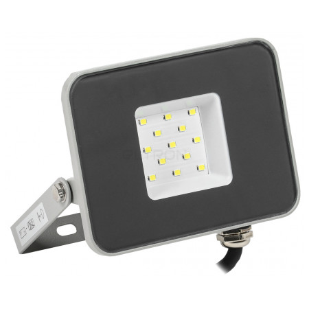 Прожектор світлодіодний (LED) IEK СДО 07-10 (10Вт) сірий IP65 (LPDO701-10-K03) фото