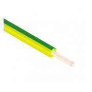 Провід Одескабель ПВ-1 10 мм² зелено-жовтий установчий мідний жорсткий (ГОСТ) міні-фото