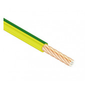 Провід Одескабель ПВ-1 35 мм² зелено-жовтий установчий мідний жорсткий (ГОСТ) міні-фото