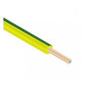 Провід Одескабель ПВ-3 0,75 мм² зелено-жовтий установчий мідний гнучкий (ГОСТ) міні-фото