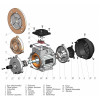 Трифазний асинхронний двигун АИР 71 В2 У2 ІМ1081 / 1,1 кВт / 3000 об/хв зображення 5