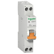 Диференційний автоматичний вимикач Schneider Electric АД63К 1P+N 32А 30мА хар-ка C тип AC одномодульний міні-фото