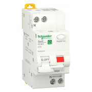 Диференційний автоматичний вимикач Schneider Electric Resi9 1P+N 10А 30мА хар-ка C тип АC міні-фото