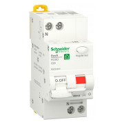 Диференційний автоматичний вимикач Schneider Electric Resi9 1P+N 20А 30мА хар-ка C тип А міні-фото